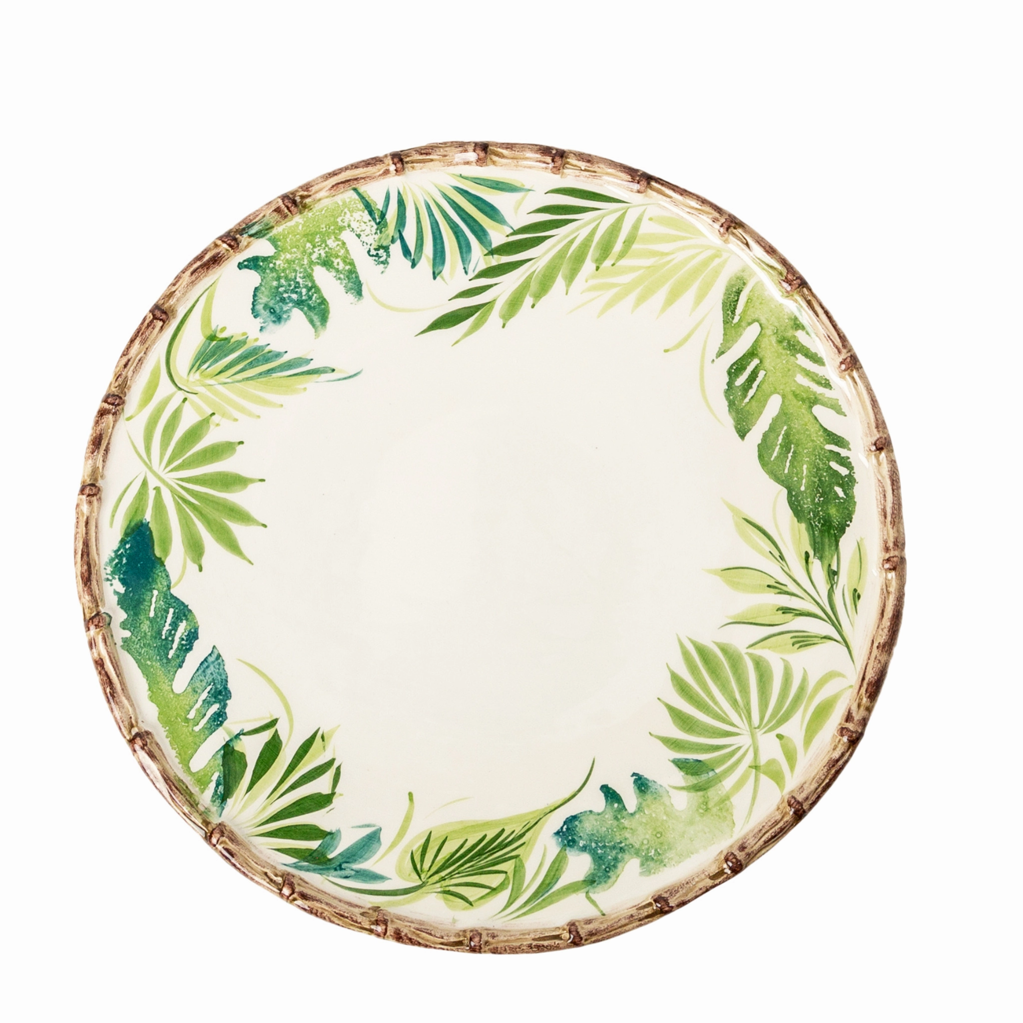 Compagnia Leaves & Bamboo Dinner Plate cute desktop display