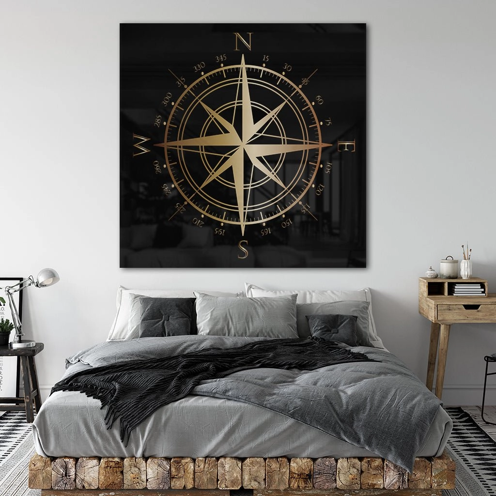 Compass Gold on Acrylic