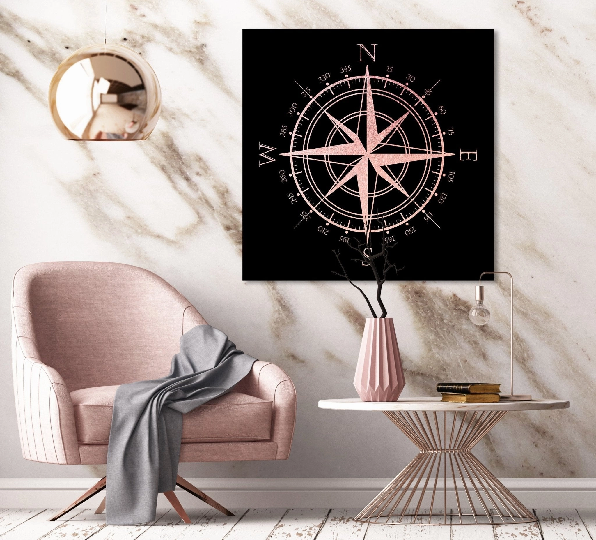 Compass Ros on Acrylic