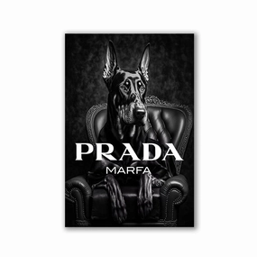 Confident Prada by Adrian Vieriu framed mural artwork