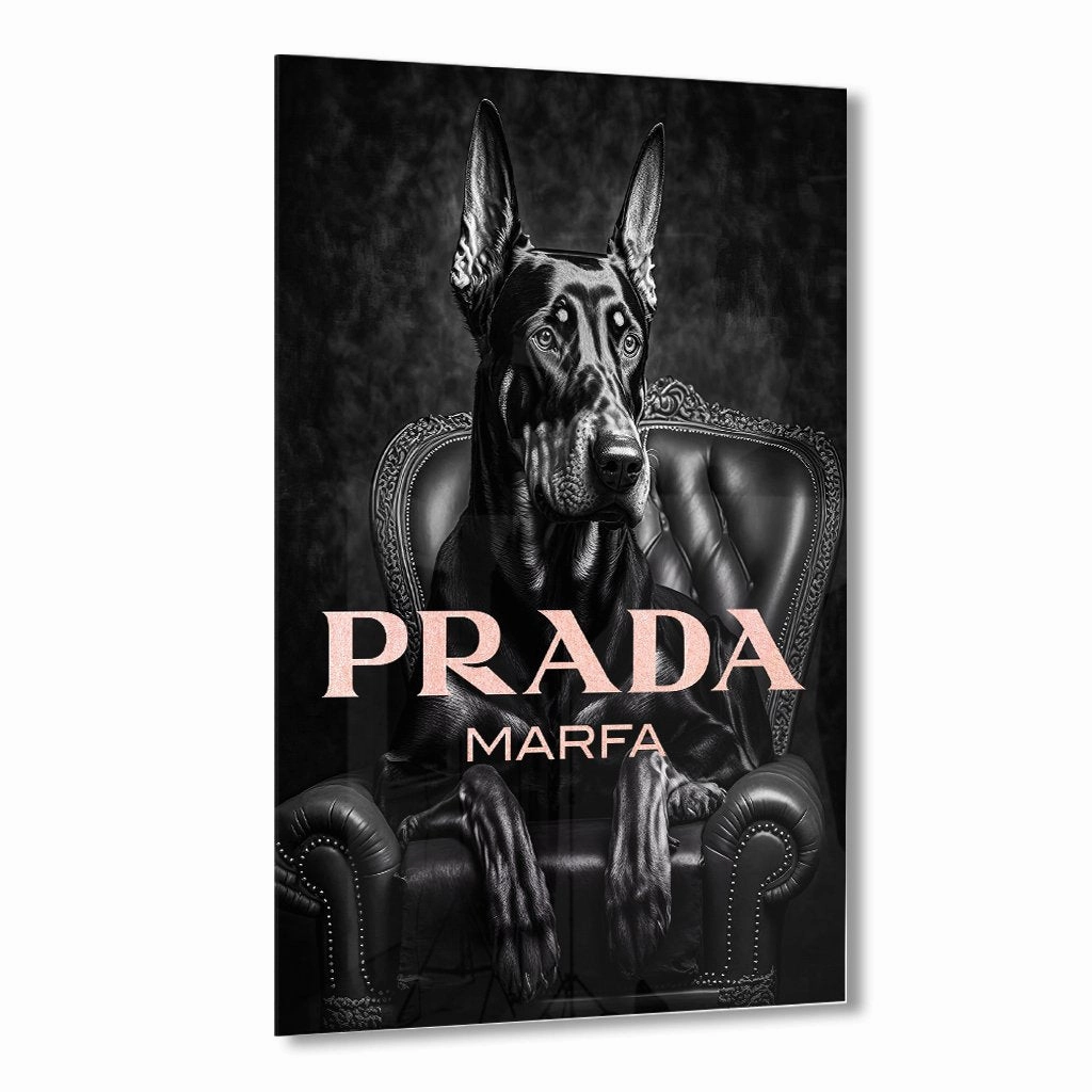 Confident Prada by Adrian Vieriu Ros on Acrylic framed mural artwork