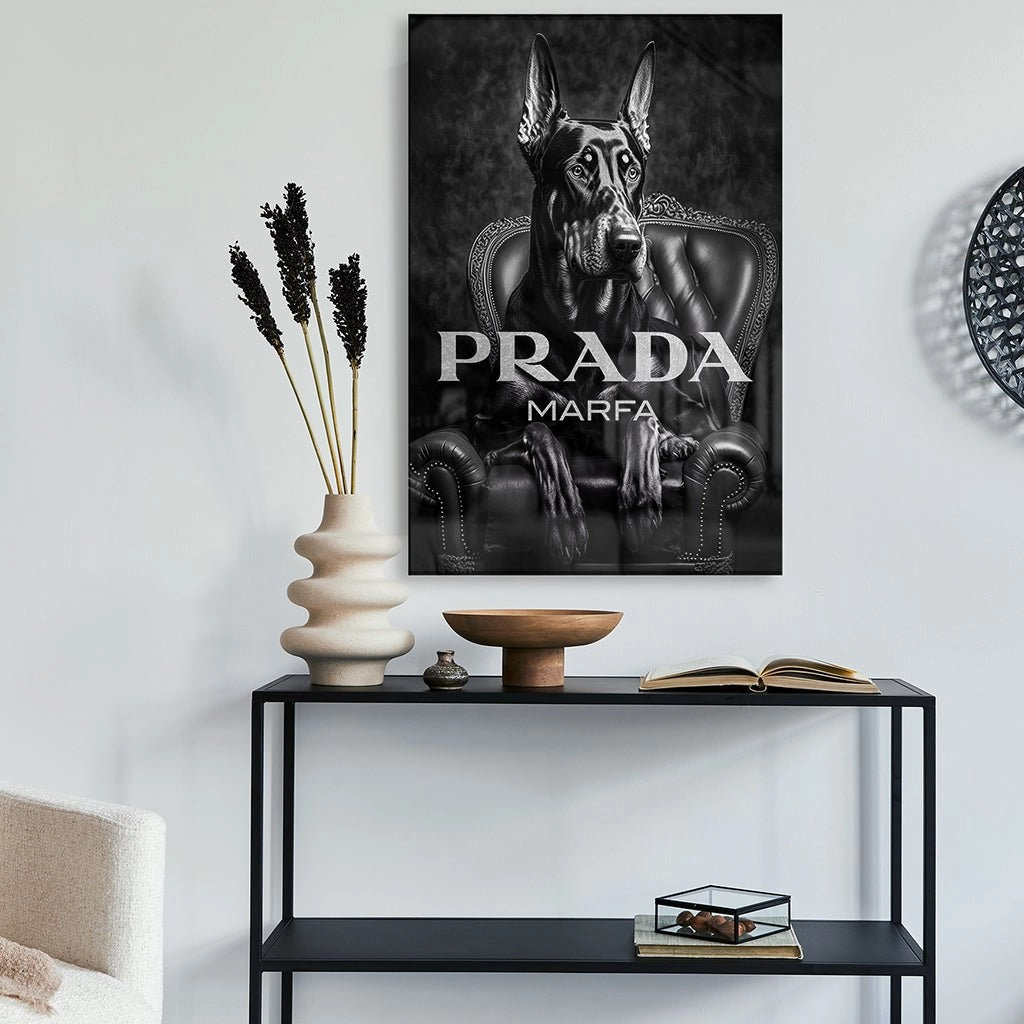 Confident Prada by Adrian Vieriu Silver on Acrylic