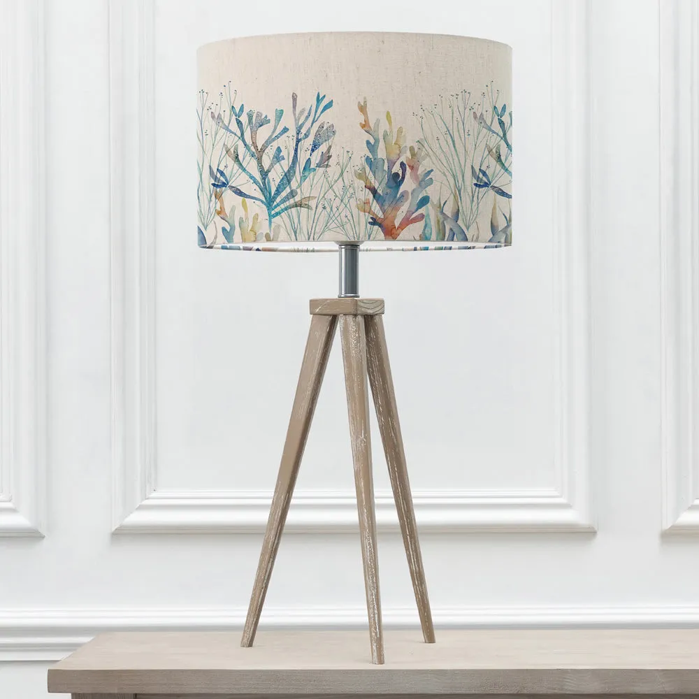 Coral Reef Eva & Aratus Complete Table Lamp Grey/Cobalt