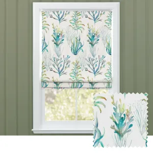 Coral Reef Printed Cotton Made to Measure Roman Blinds Kelpie chic floor carpet  