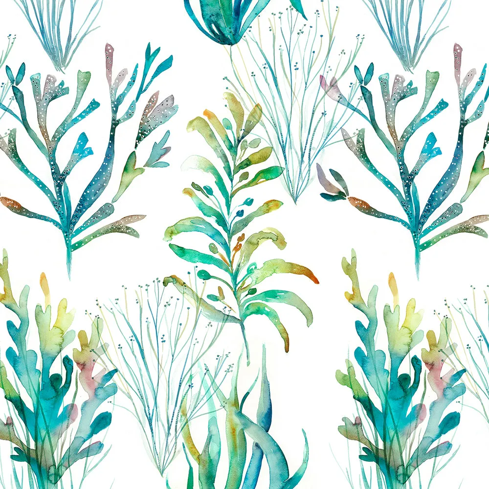 Coral Reef Printed Cotton Made to Measure Roman Blinds Kelpie