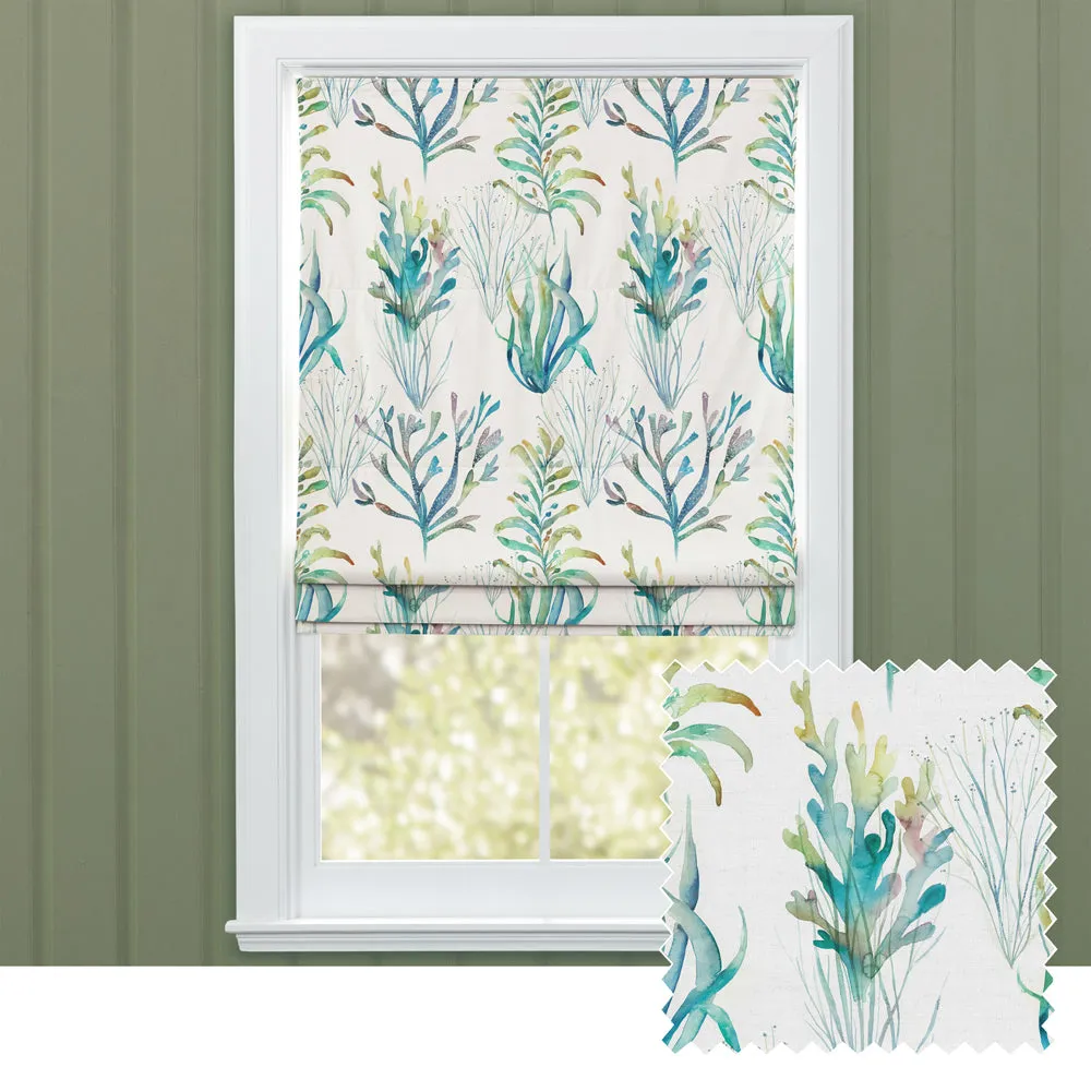 Coral Reef Printed Cotton Made to Measure Roman Blinds Kelpie chic floor carpet  