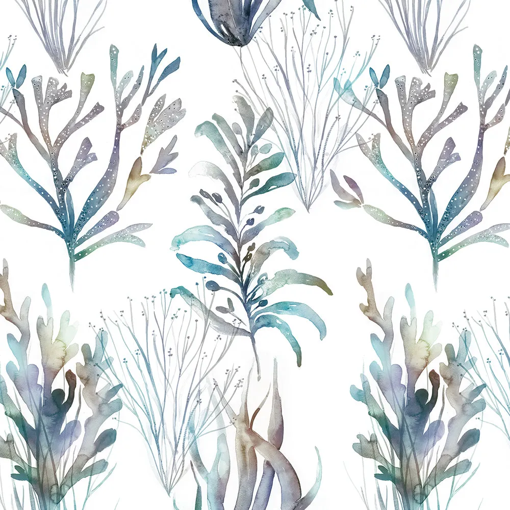 Coral Reef Printed Cotton Made to Measure Roman Blinds Slate