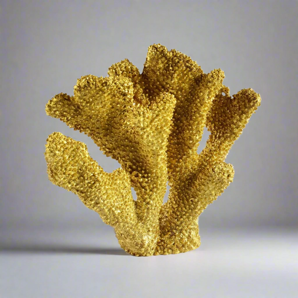 Coral Ear Gold Earrings decorative home ornament