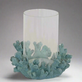 Coral hurricane classic blue decorative home ornament