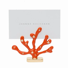 Coral Placecard Holders, Coral, Set of Two cute desktop display
