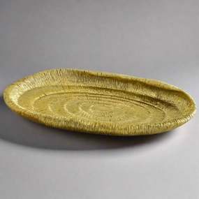 Coral platter gold decorative home ornament
