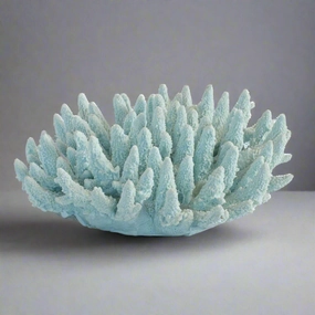 Coral spiked blue decorative home ornament