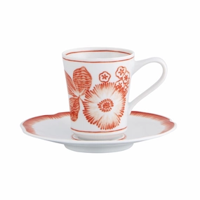 Coralina Coffee Cup and Saucer mini desktop sculpture