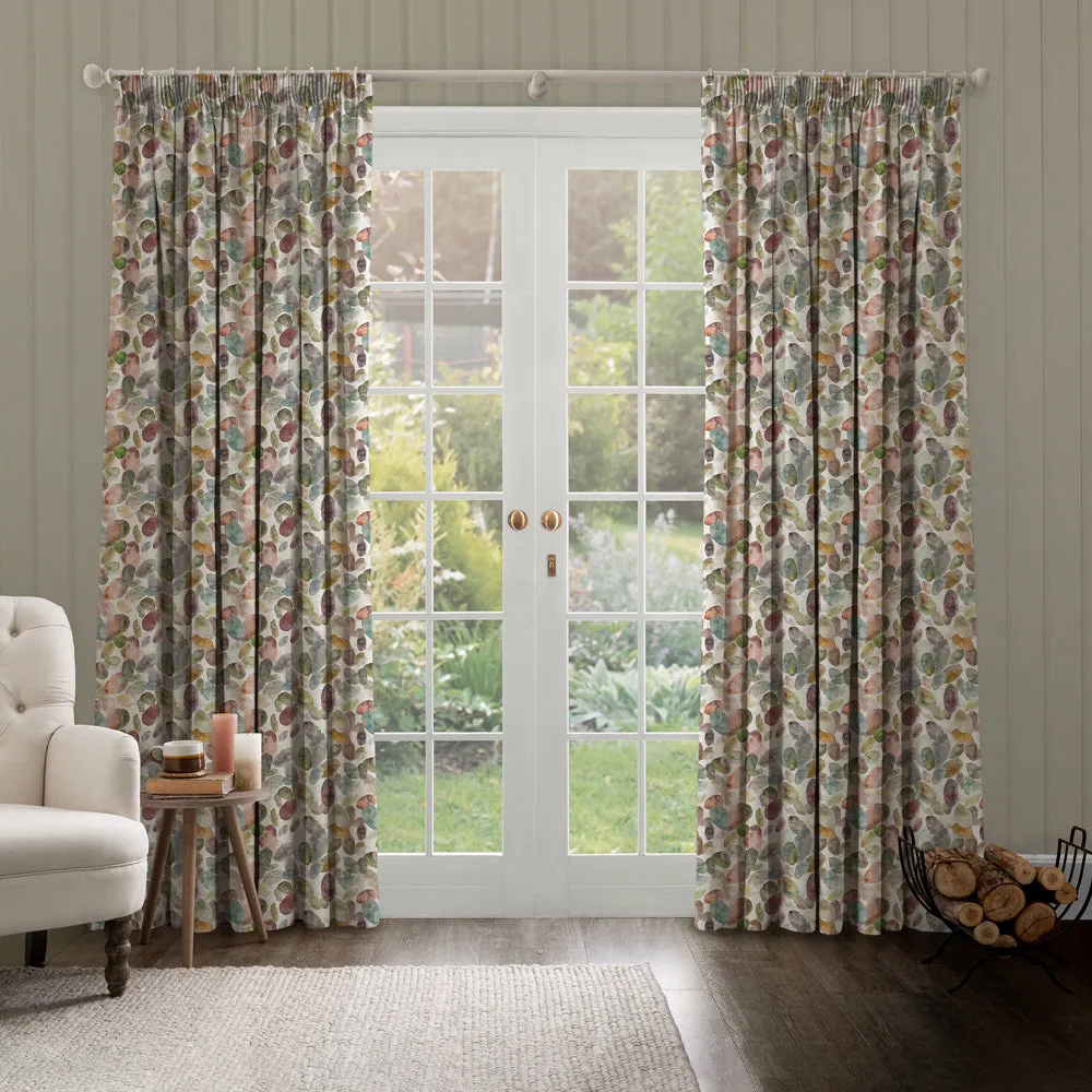 Correa Cream Printed Made to Measure Curtains Cloud