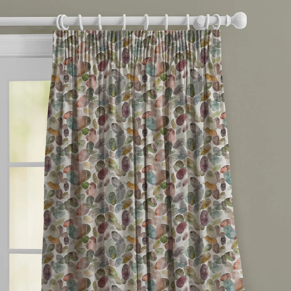 Correa Cream Printed Made to Measure Curtains Cloud