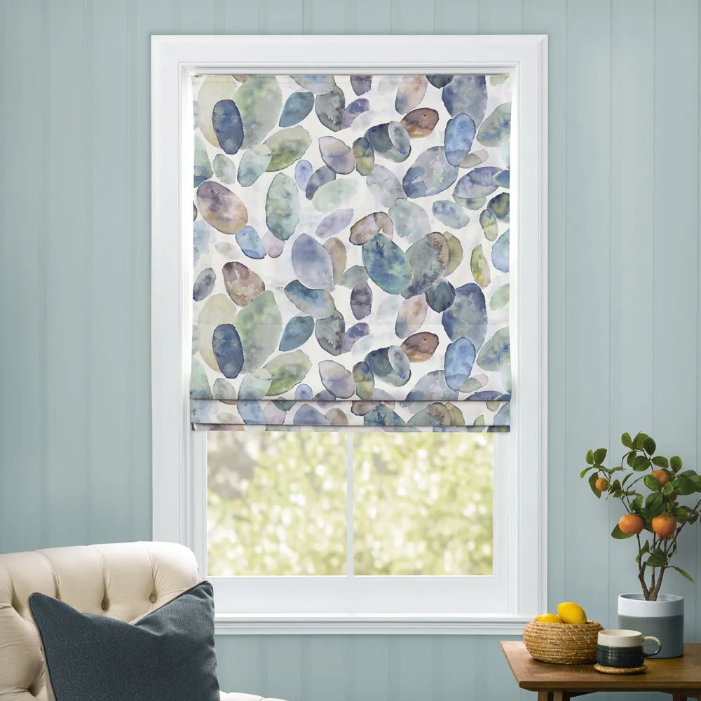 Correa Printed Cotton Made to Measure Roman Blinds Crocus/Cream