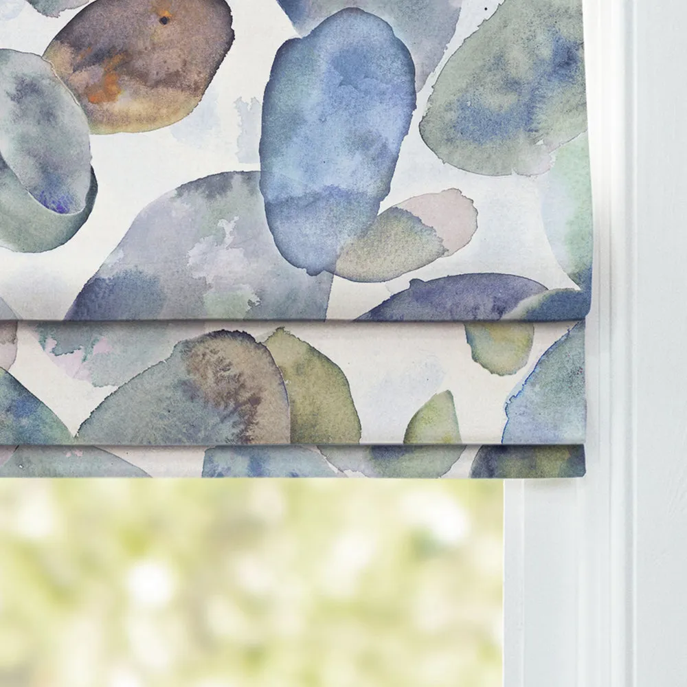 Correa Printed Cotton Made to Measure Roman Blinds Crocus/Cream