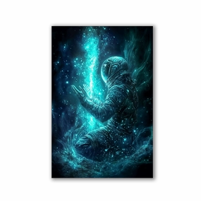 Cosmic dreams by Cat framed mural artwork