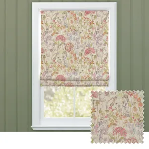 Country Hedgerow Printed Cotton Made to Measure Roman Blinds Autumn chic floor carpet  