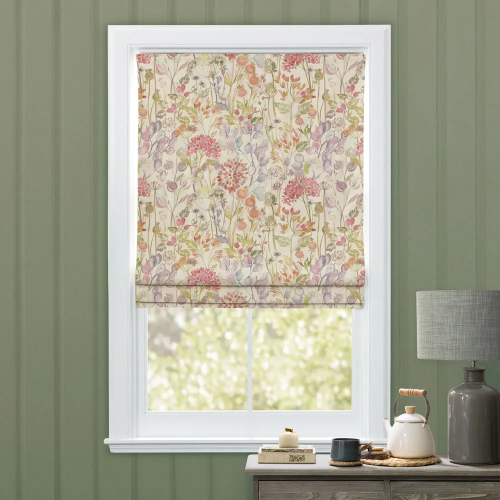 Country Hedgerow Printed Cotton Made to Measure Roman Blinds Autumn