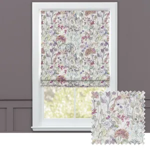 Country Hedgerow Printed Cotton Made to Measure Roman Blinds Bloom/Cream chic floor carpet  
