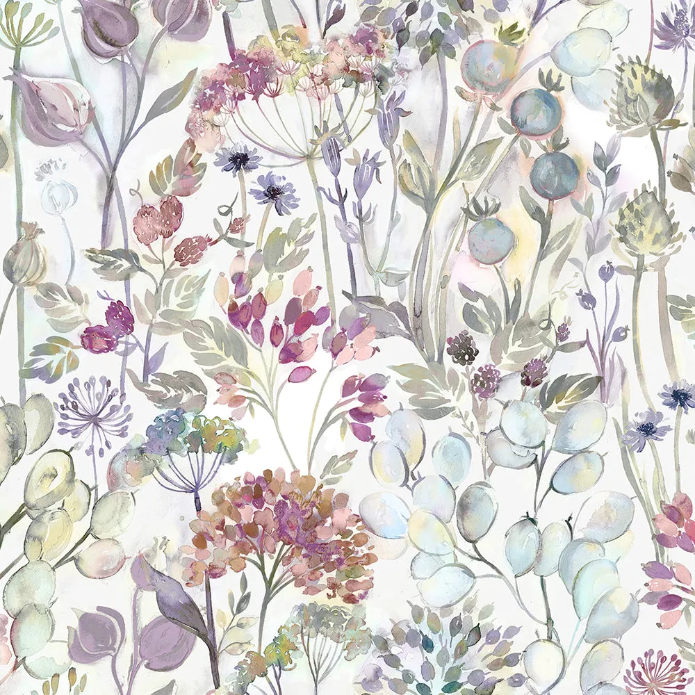Country Hedgerow Printed Cotton Made to Measure Roman Blinds Bloom/Cream