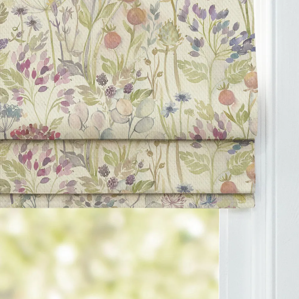 Country Hedgerow Printed Cotton Made to Measure Roman Blinds Classic