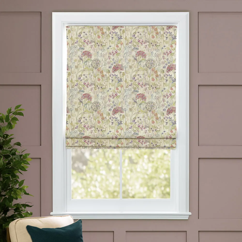 Country Hedgerow Printed Cotton Made to Measure Roman Blinds Classic