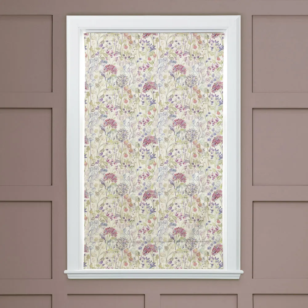 Country Hedgerow Printed Cotton Made to Measure Roman Blinds Classic/Cream