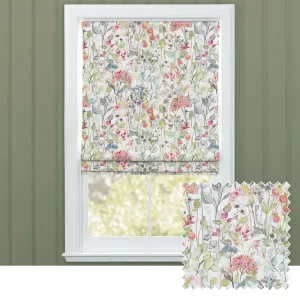 Country Hedgerow Printed Cotton Made to Measure Roman Blinds Coral/Cream chic floor carpet  