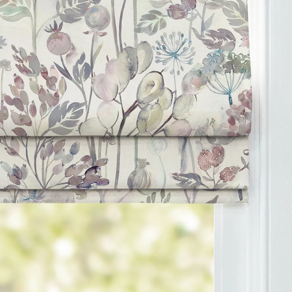 Country Hedgerow Printed Cotton Made to Measure Roman Blinds Dawn/Cream