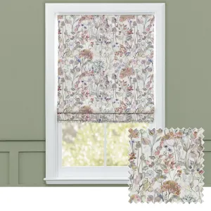 Country Hedgerow Printed Cotton Made to Measure Roman Blinds Dusk/Cream chic floor carpet  