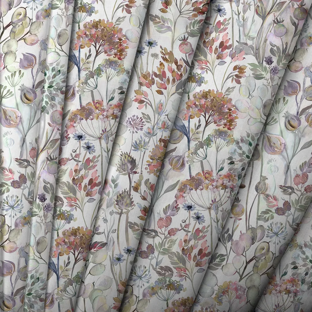 Country Hedgerow Printed Cotton Made to Measure Roman Blinds Dusk/Cream