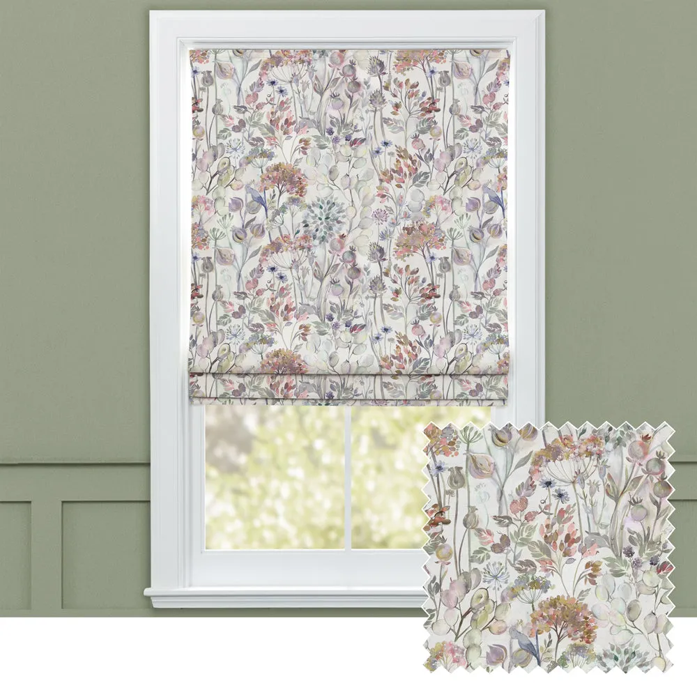 Country Hedgerow Printed Cotton Made to Measure Roman Blinds Dusk/Cream chic floor carpet  