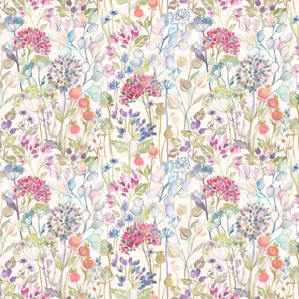Country Hedgerow Printed Cotton Made to Measure Roman Blinds Mini Classic Cream