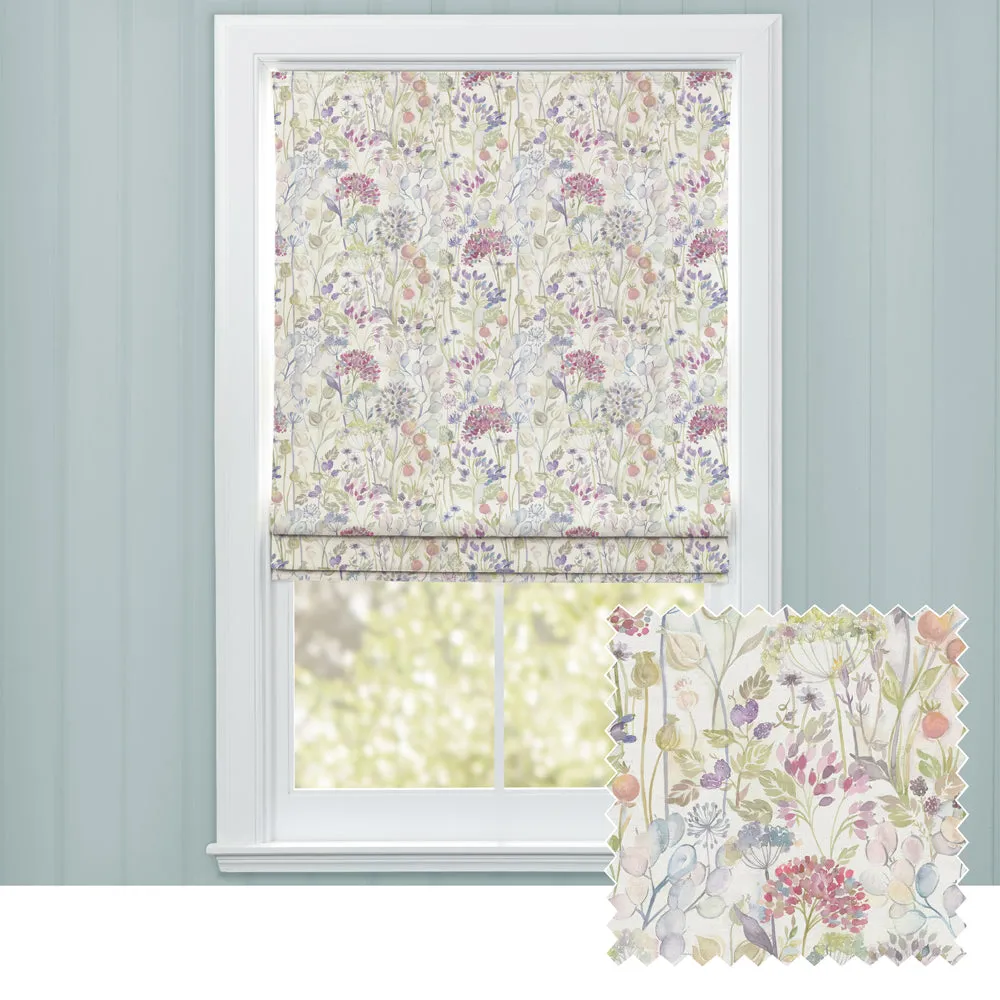 Country Hedgerow Printed Cotton Made to Measure Roman Blinds Mini Classic Cream chic floor carpet  