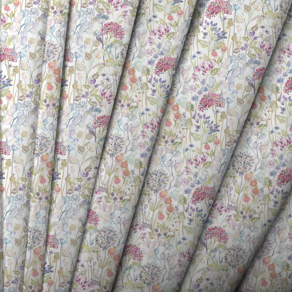 Country Hedgerow Printed Cotton Made to Measure Roman Blinds Mini Classic Cream