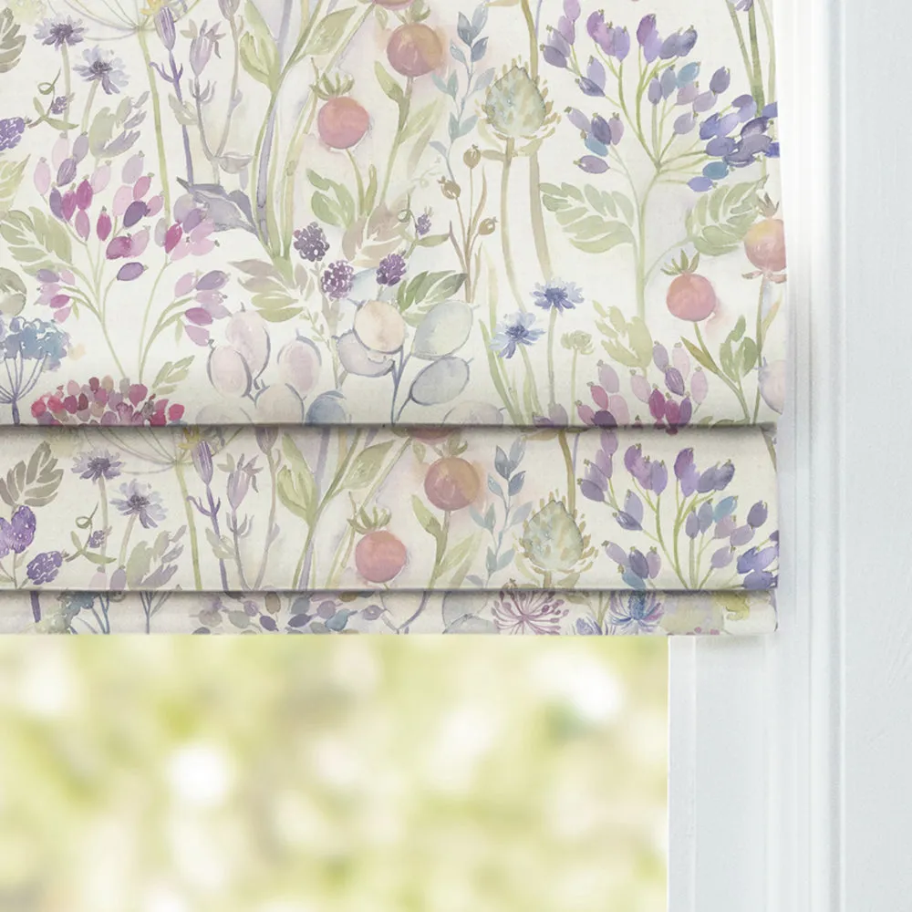 Country Hedgerow Printed Cotton Made to Measure Roman Blinds Mini Classic Cream