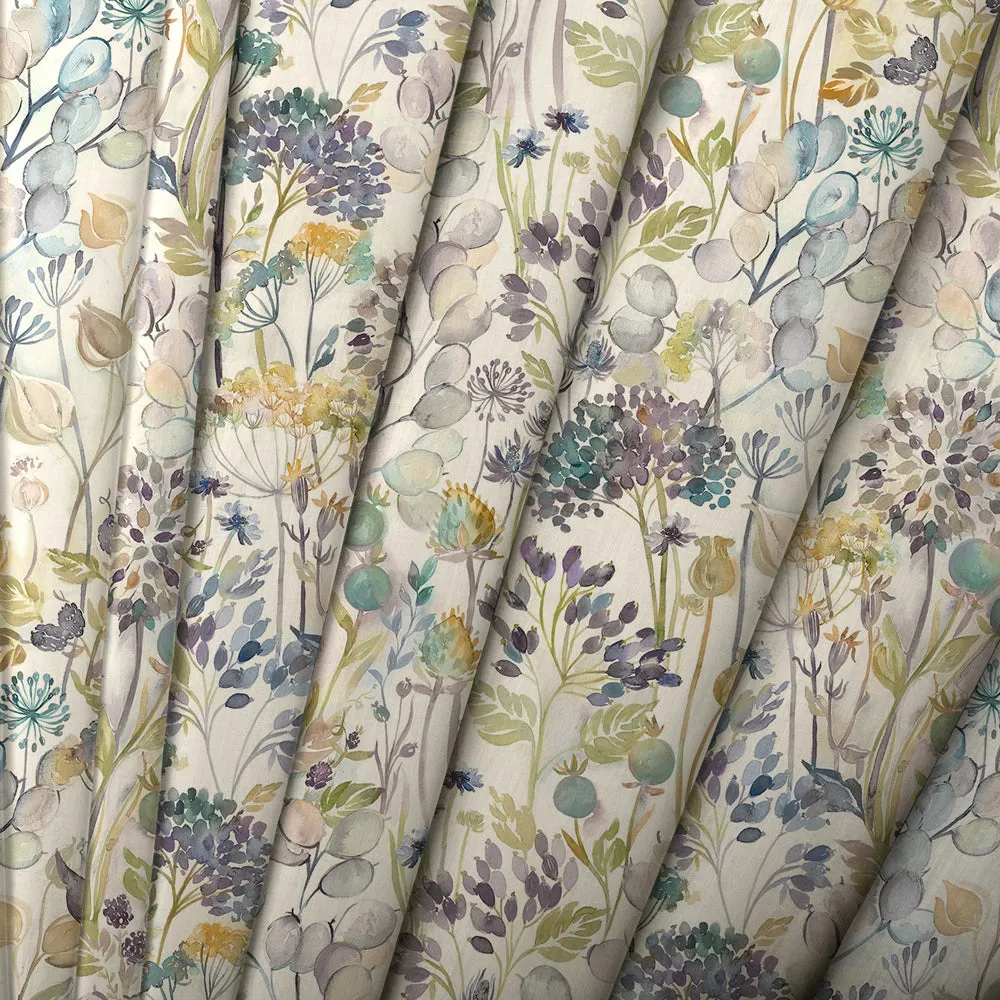Country Hedgerow Printed Cotton Made to Measure Roman Blinds Sky
