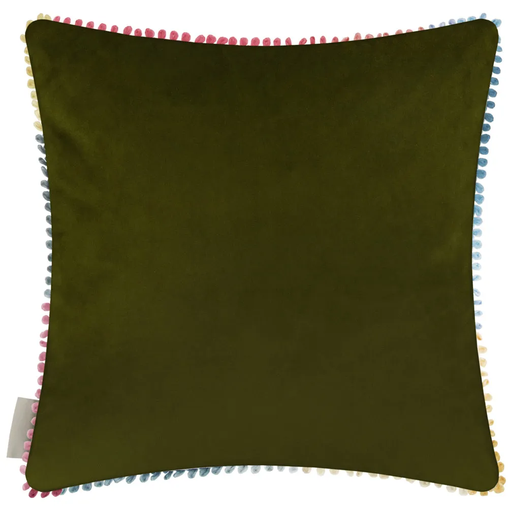 Country Hedgerow Printed Square Cushion Cream