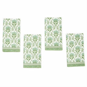Countryside Green Floral Block Print Napkins mini desktop sculpture