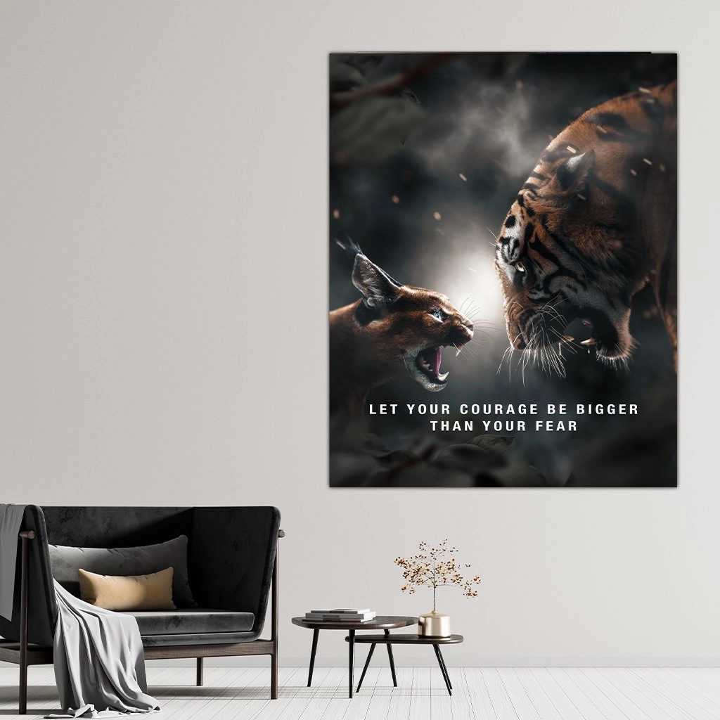 Courage Bigger Than Fear by Zenzdesign 