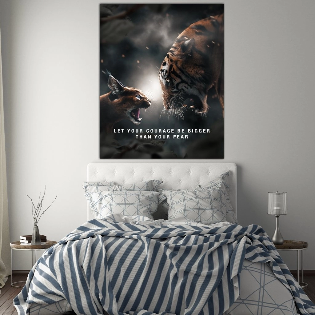 Courage Bigger Than Fear by Zenzdesign 