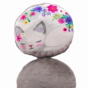 Cozy Weighted Pillow - Cat minimalist art object  