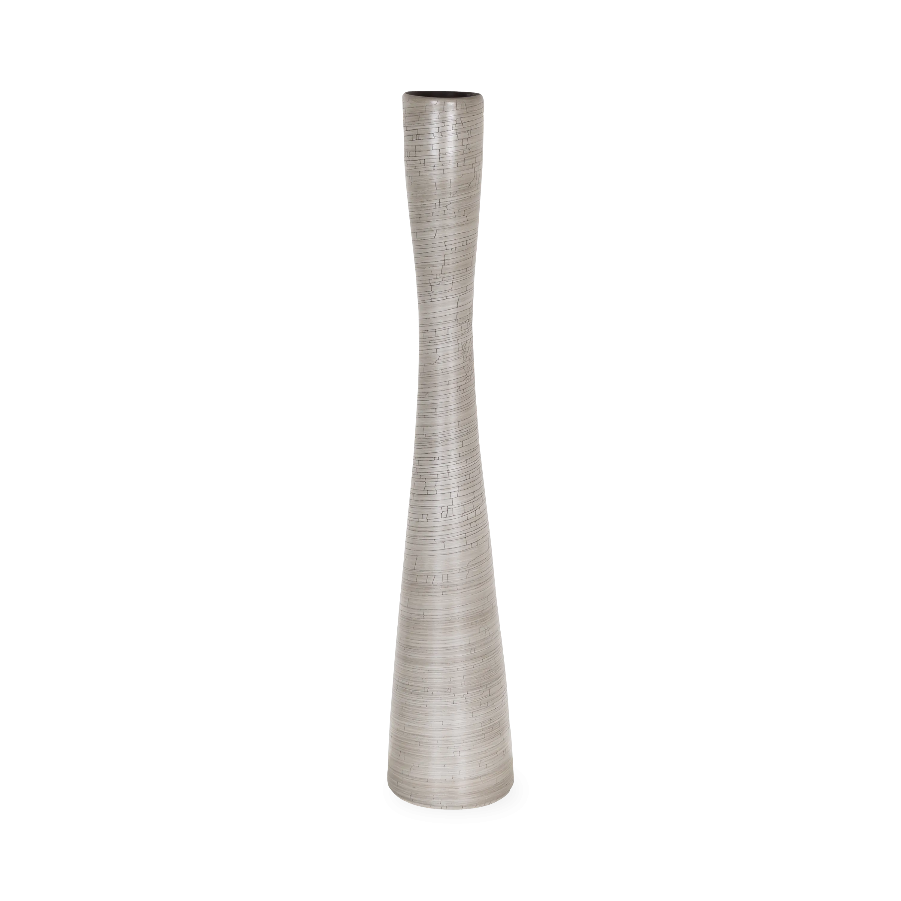 Crackle Flute Vase