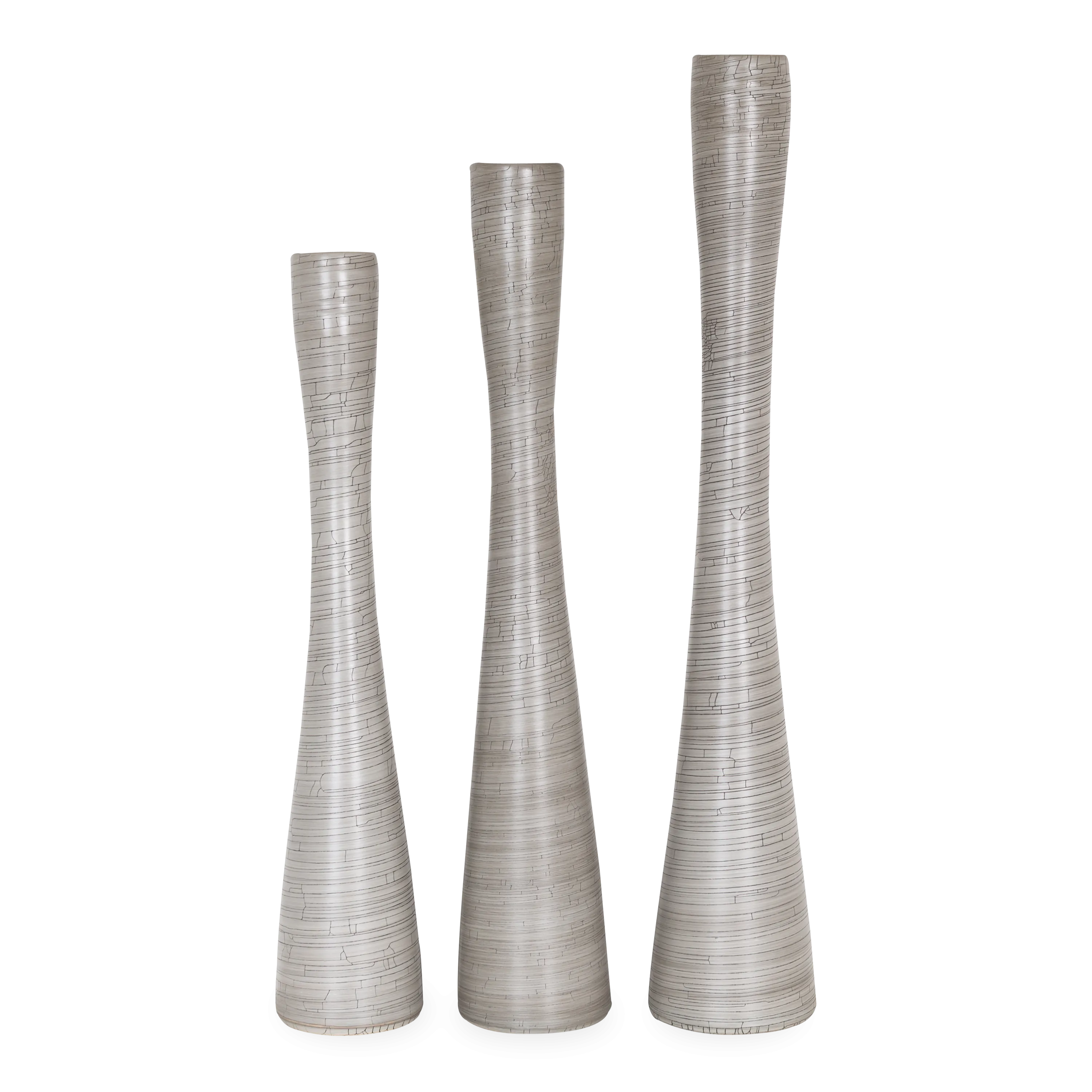Crackle Flute Vase creative interior decor