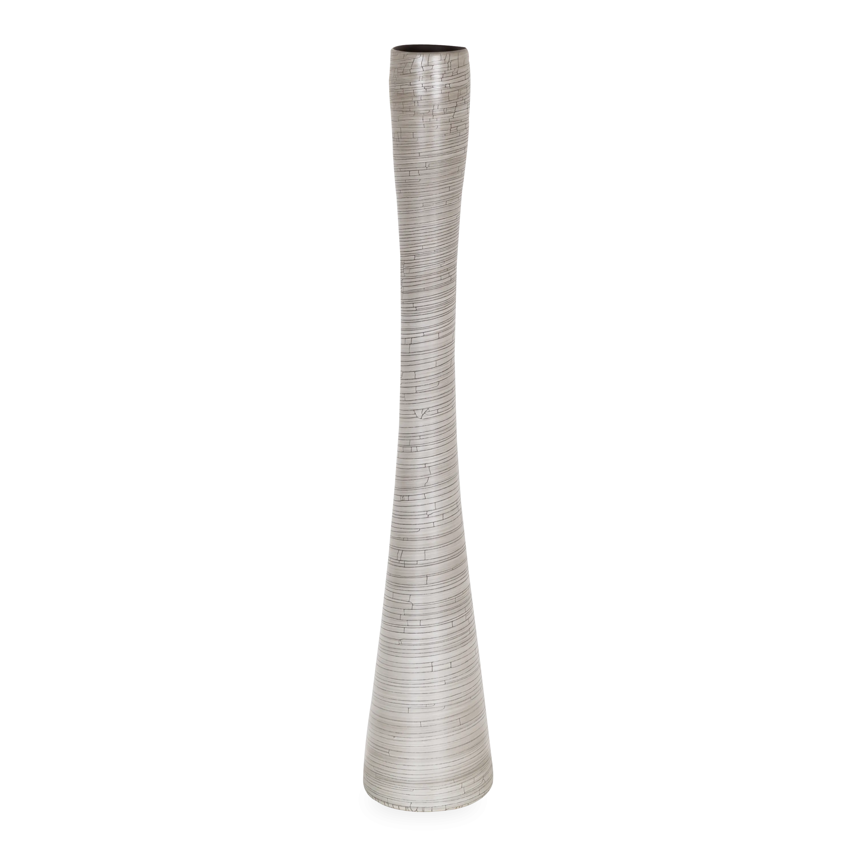 Crackle Flute Vase