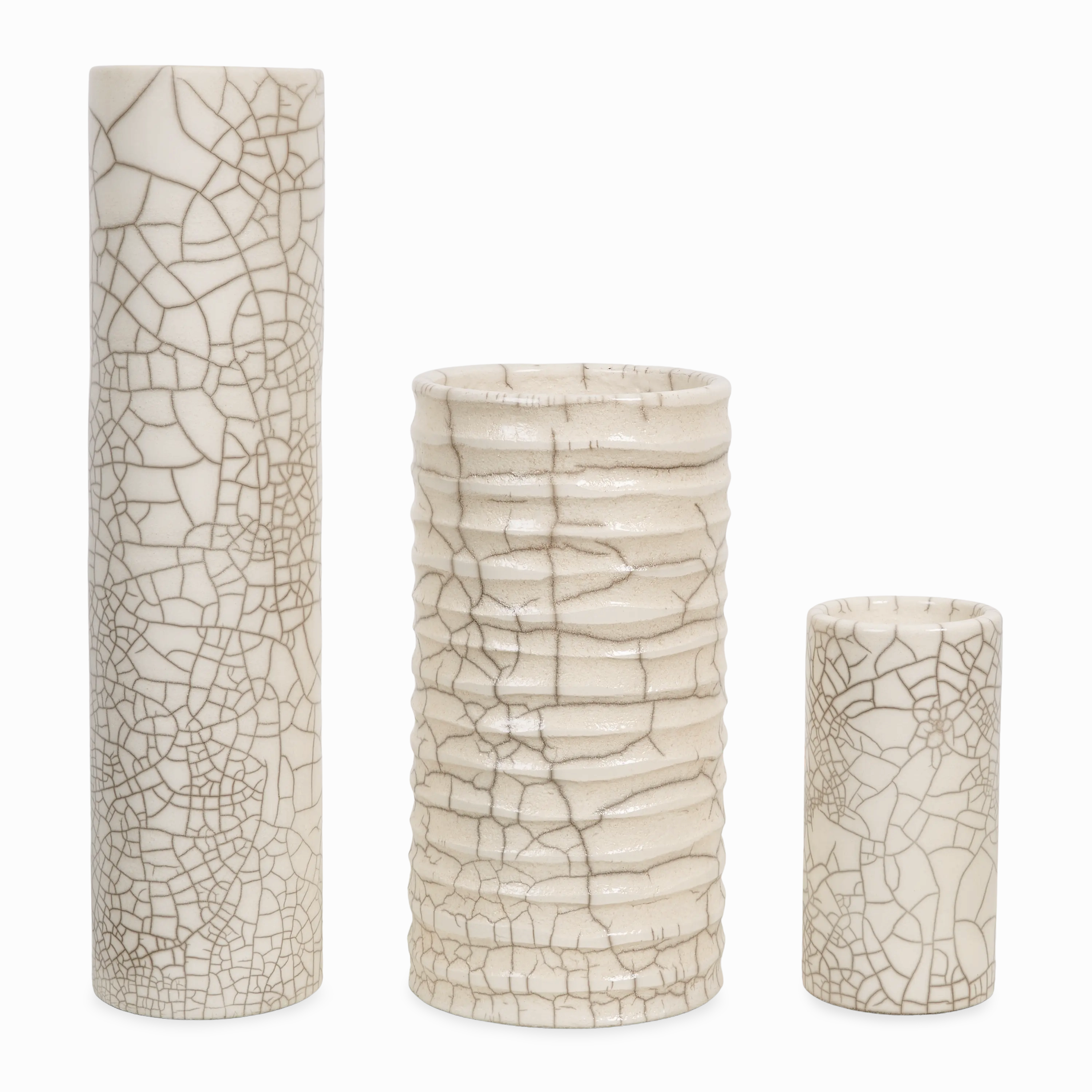 Crackle Cylinder Vase creative interior decor