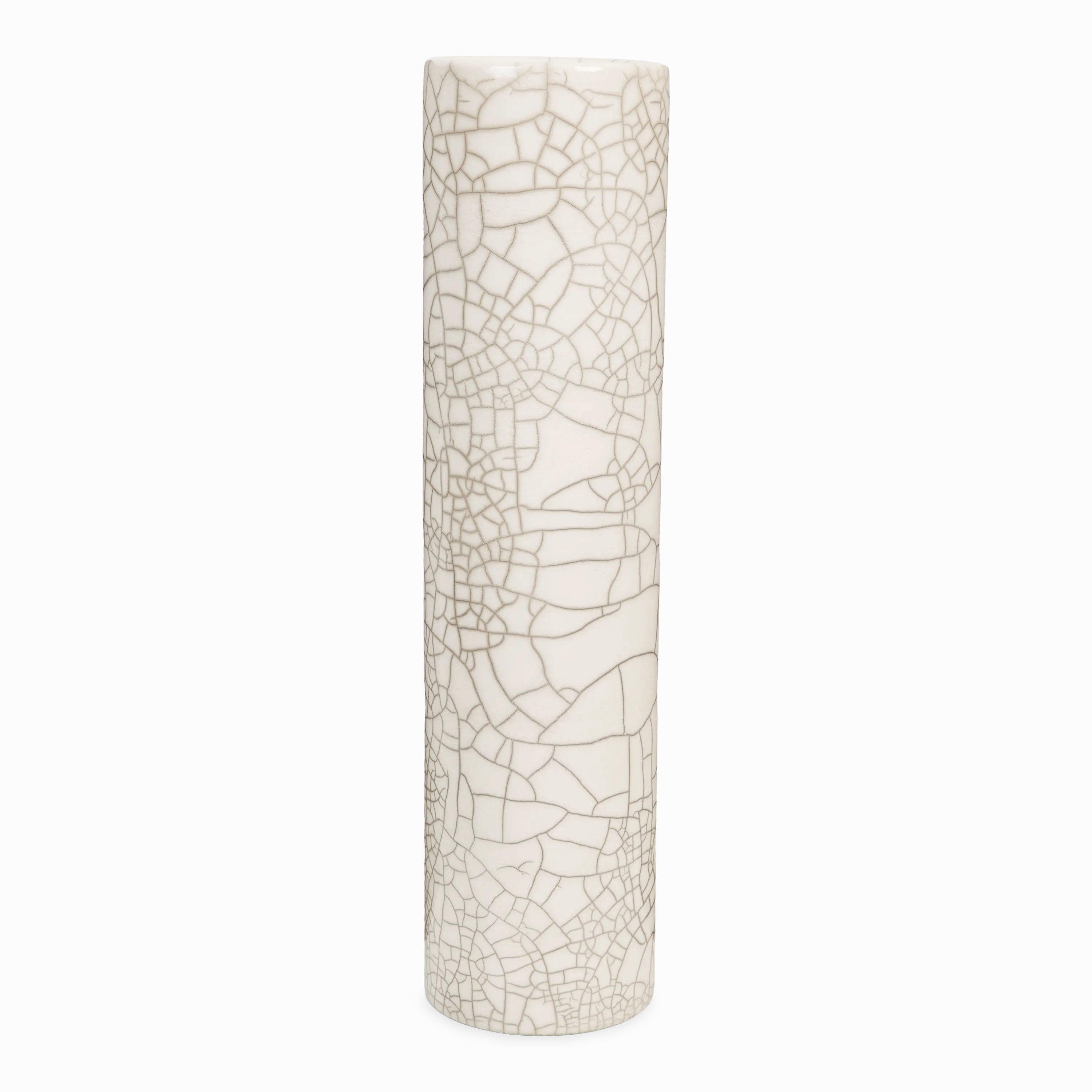 Crackle Cylinder Vase