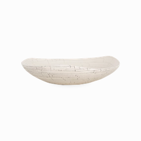 Crackle Triangolo Plate Bowl creative interior decor